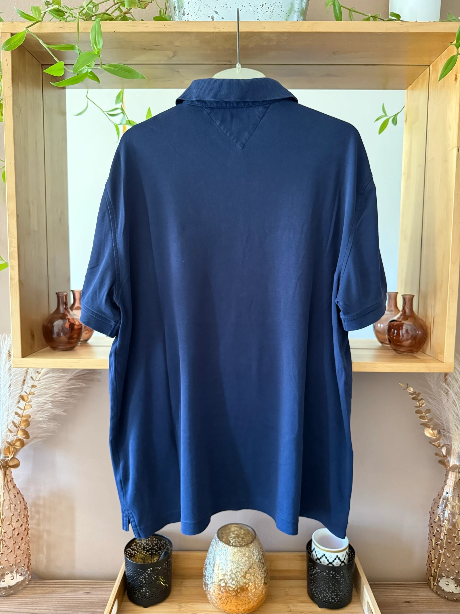 Tommy Hilfiger herenpoloshirt XL – Marineblauw – 100% katoen – Zeer goede staat – photo 2